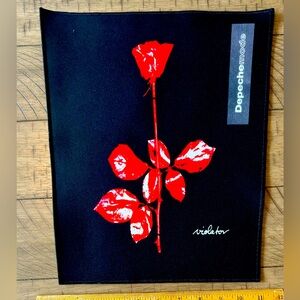 Depechode Printed Patch With Embroidered Edge NEW